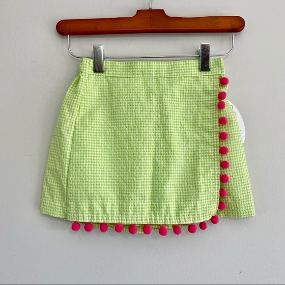 Mulberry Street Seersucker PomPom Skort 5 - Picture 7 of 7